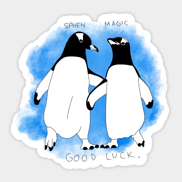 sphen and magic gay penguins Sticker by aytchim